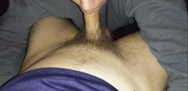  A proper blowjob From a thick white bitch (shows off FAT ass and pussy, gets fucked)